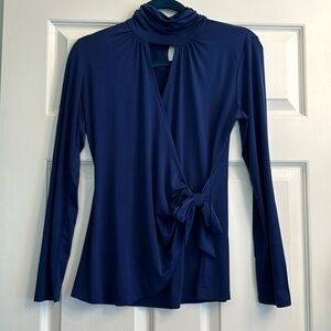 Blue long sleeve top - small - Cache